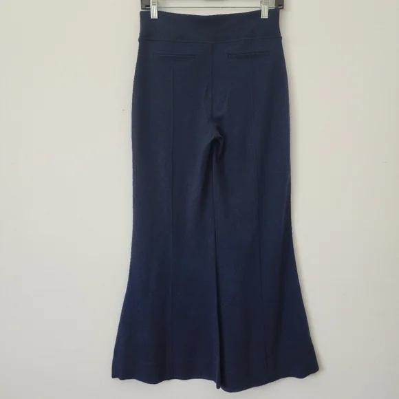 Kit and Ace Pull On Fit and Flare Cropped Pants in Navy Blue Size 4 - Picture 8 of 13